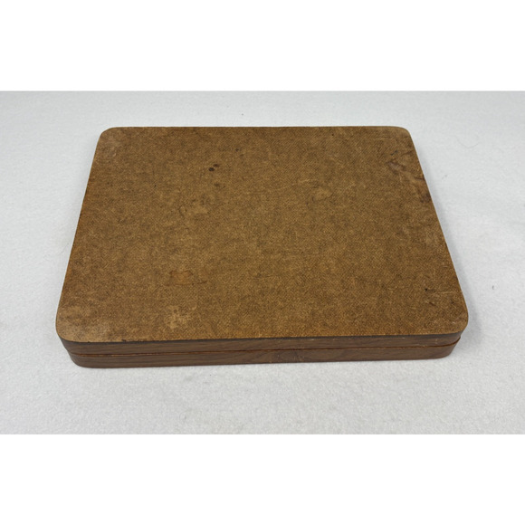 Vtg Cutco Mahogany Steak Knife Box Green Felt New Kensington 9 1/4” X 7.5” EMPTY - Picture 6 of 6